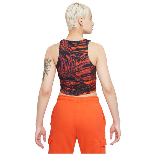 Nike Γυναικεία αμάνικη μπλούζα Crop Aop Sportswear